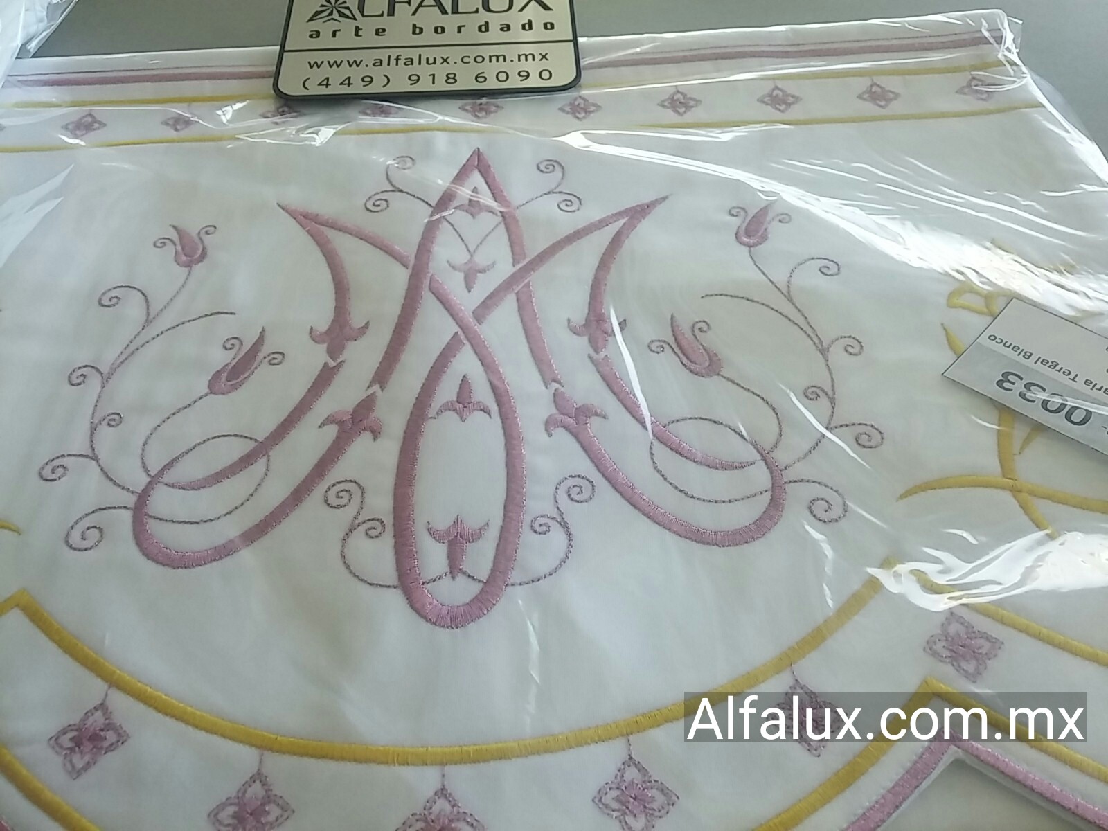 105 MARIANO Mantel 34 Blanco Rosa